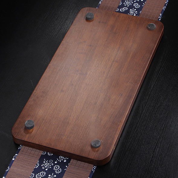 Bamboo Tea Tray Gongfu Tea Board with Drainage 70x30cm