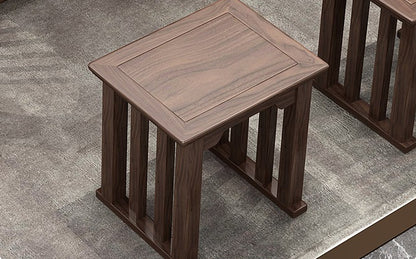 Gongfu Tea Table Sassafras Wood Set with Chairs