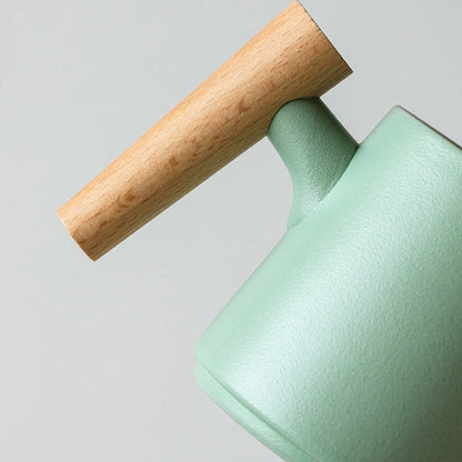 Tea Cup Japanese Mountain Ceramic Wooden Handle 330ml 3 Colors