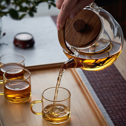 Borosilicate Glass Teapot Steam Infuser Large 1100ml