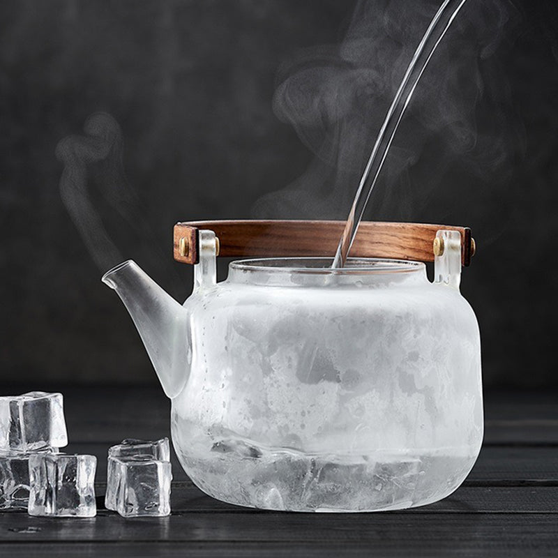 Borosilicate Glass Teapot Steam Infuser Large 1100ml