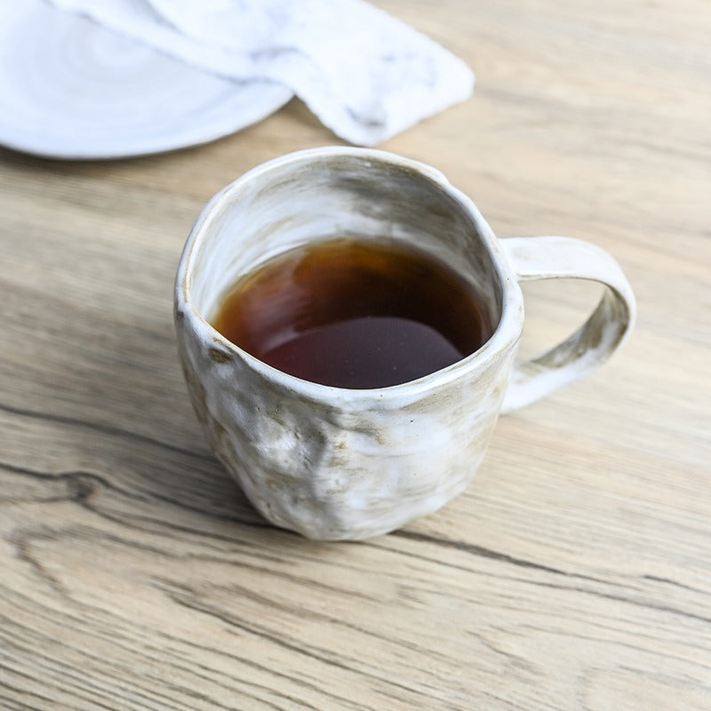 Ceramic Tea Mug with Infuser & Lid – 360ml Loose Leaf Cup