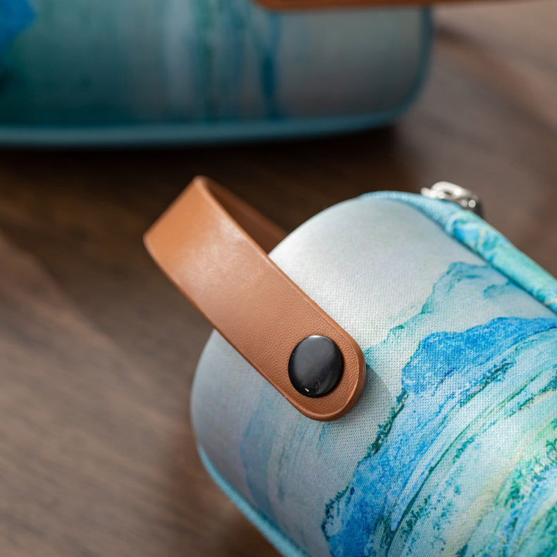 Travel Tea Set with Strainer, Coaster & Carry Bag