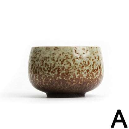 Gongfu Tea Cups Set of 2 Lava Stone Zen – 95ml Pottery