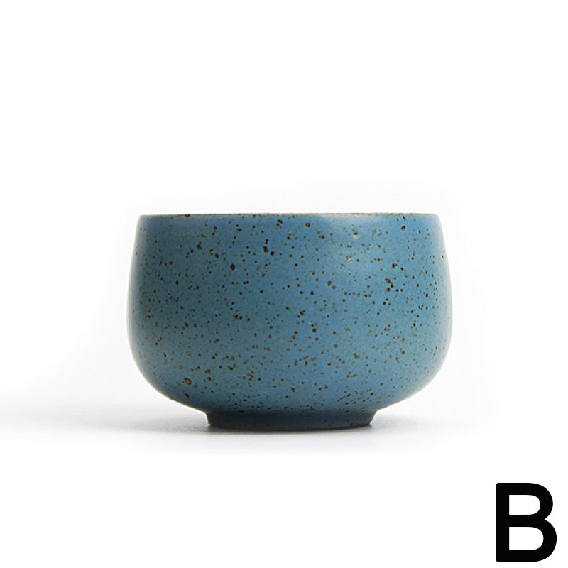 Gongfu Tea Cups Set of 2 Lava Stone Zen – 95ml Pottery
