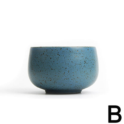 Gongfu Tea Cups Set of 2 Lava Stone Zen – 95ml Pottery