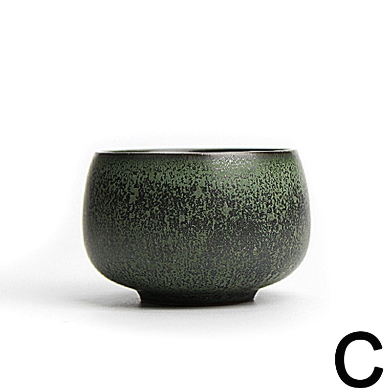Gongfu Tea Cups Set of 2 Lava Stone Zen – 95ml Pottery