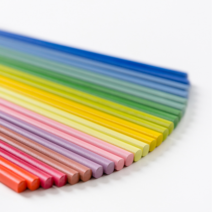 Chopsticks Set of 12 | Rainbow Anti-Slip Wooden Japanese Chopsticks