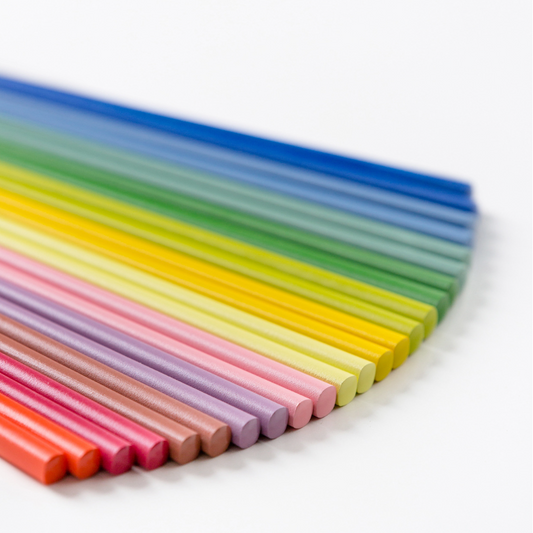 Chopsticks Set of 12 | Rainbow Anti-Slip Wooden Japanese Chopsticks
