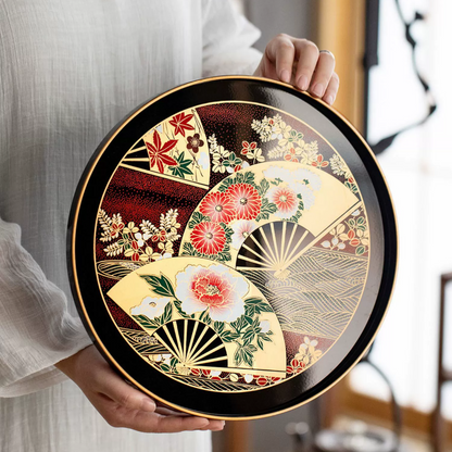 Japanese Lacquer Tray – Yamanaka Shikki Senbu Serving Tray