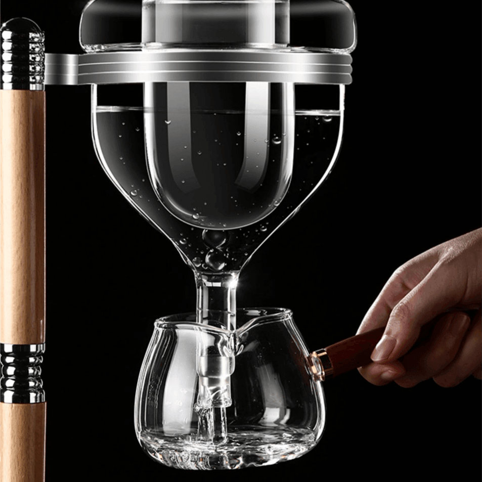 Glass Wine Dispenser Stand Gift Set Silver Gold Rose Straight Hourglass