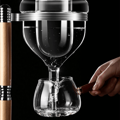 Glass Wine Dispenser Stand Gift Set Silver Gold Rose Straight Hourglass