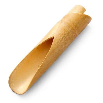Bamboo Cha He Tea Holder Handmade Natural Scoop