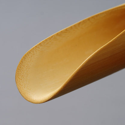 Bamboo Cha He Tea Holder Handmade Natural Scoop