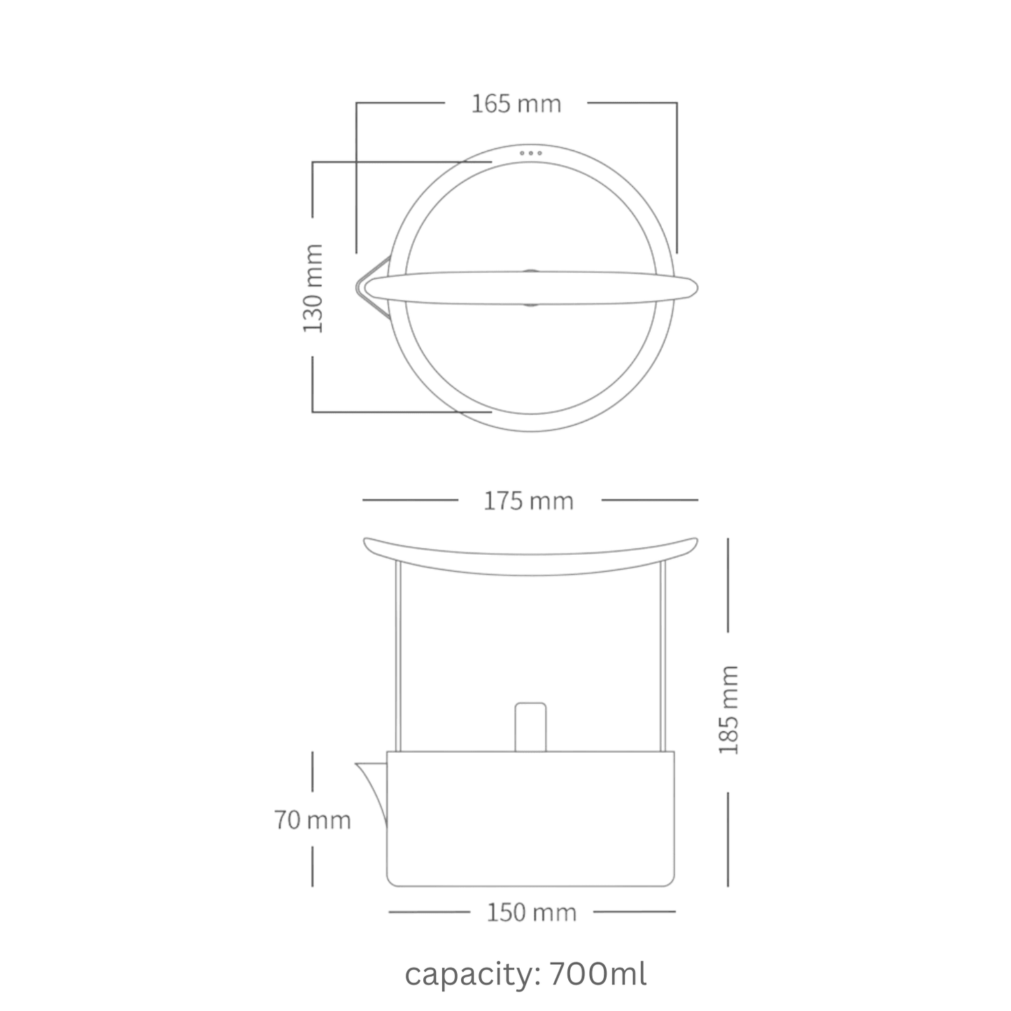 Electric Water Kettle – Torii Minimalist White Stainless Steel