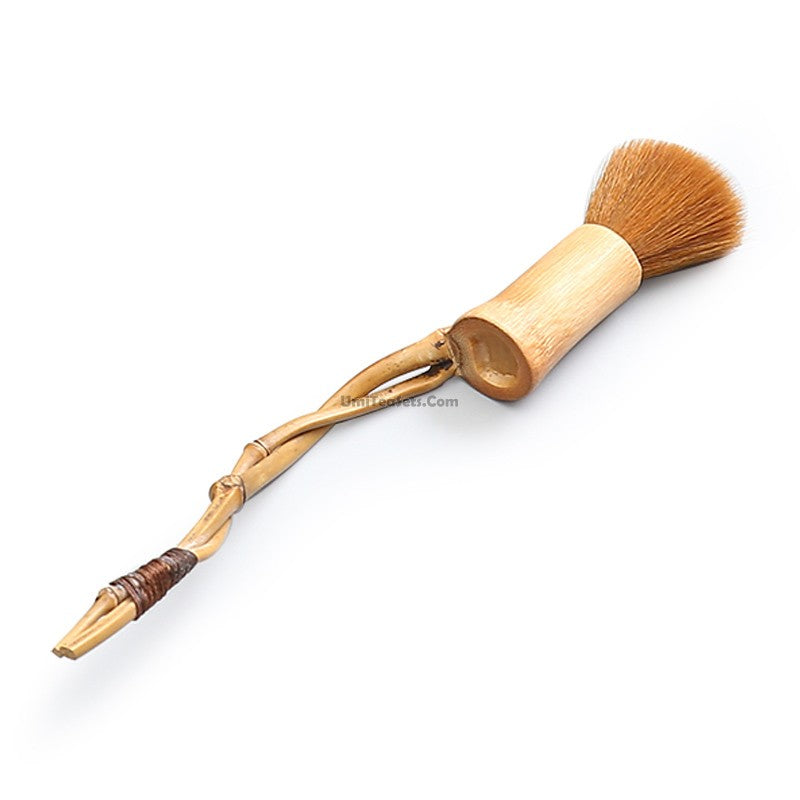 Bamboo Teapot Cleaning Brush Gongfu Tea Animal Hair 22cm