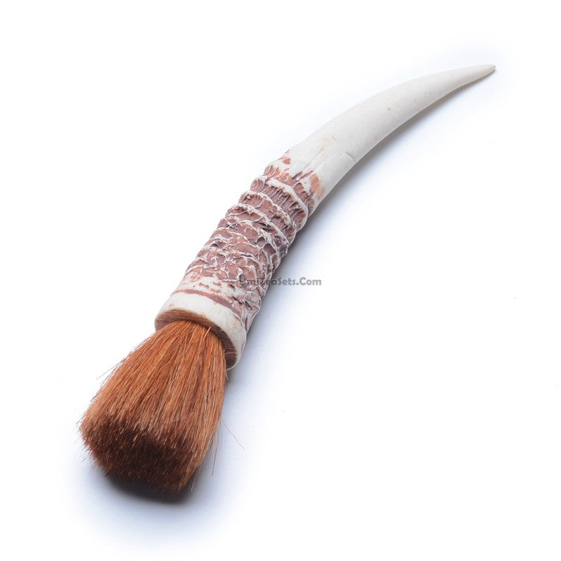 Teapot Brush Sheep Horn Natural Bristle Tea Cleaner
