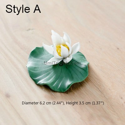 Tea Pet Lotus Flower Porcelain – Gongfu Tea Tray Decor