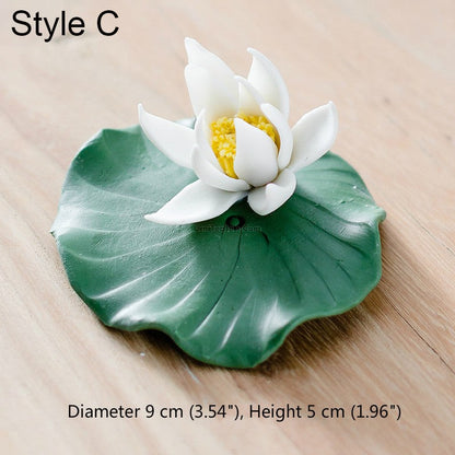 Tea Pet Lotus Flower Porcelain – Gongfu Tea Tray Decor