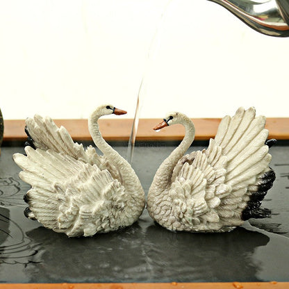 Color Changing Swan Tea Pet Set of 2 | Chinese Tea Decor