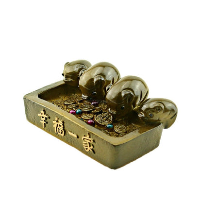 Color Changing Golden Pig Tea Pet Heat-Sensitive