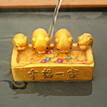 Color Changing Golden Pig Tea Pet Heat-Sensitive