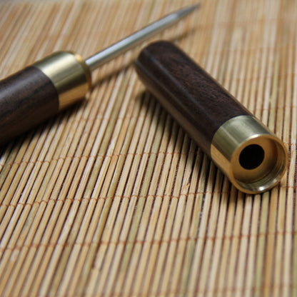 Puer Tea Knife Rosewood Handle Stainless Steel Tea Needle