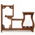 Teapot Stand Solid Wood Vase Style Display Rack Tea Shelf