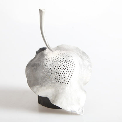 Tea Strainer with Holder Leaf Design – Tin or Clay 2 Styles