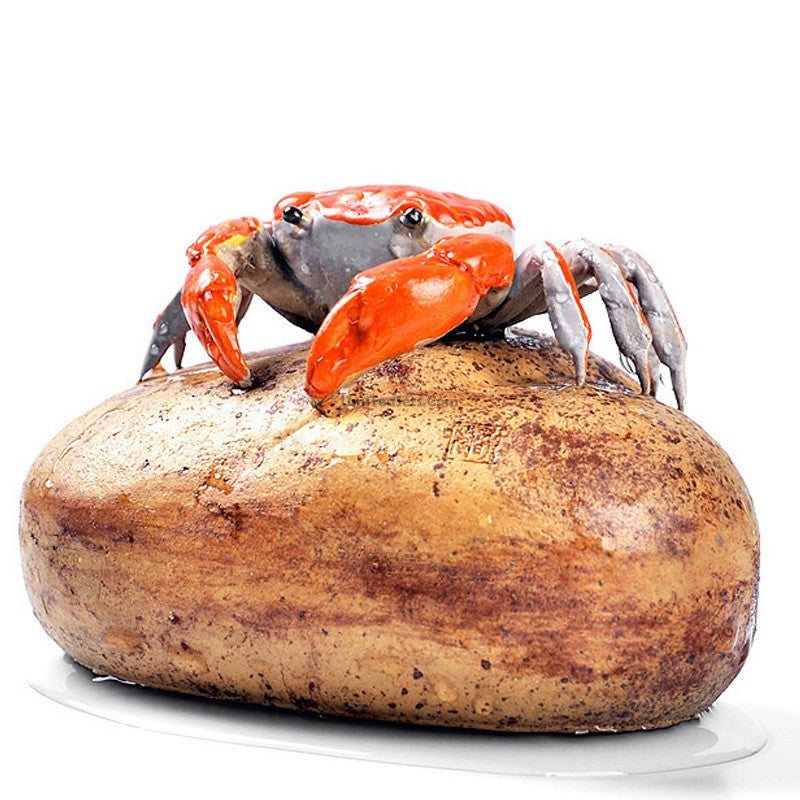 Color Changing Crab Tea Pet Ceramic Figurine for Tea Tray