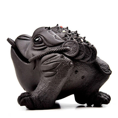 Toad Tea Pet Yixing Purple Clay Money Frog 2 Styles Gongfu