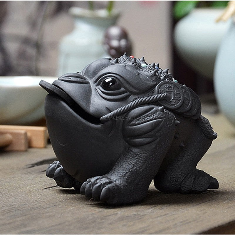 Toad Tea Pet Yixing Purple Clay Money Frog 2 Styles Gongfu