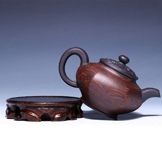 Yixing Purple Clay Teapot Hexagonal Zisha Gongfu