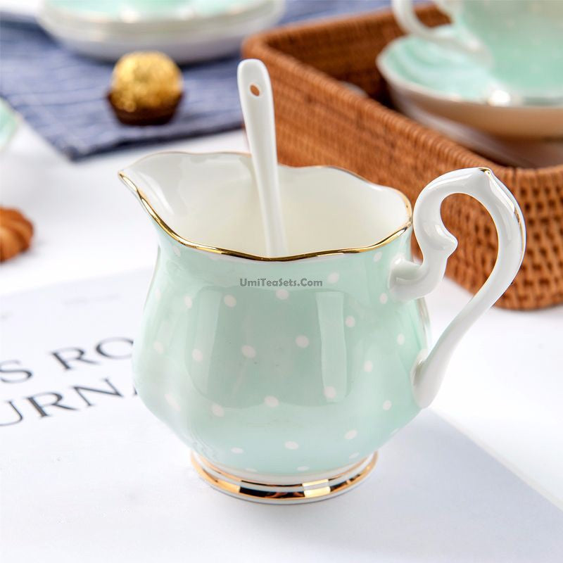 Bone China Tea Set 15-Piece Vintage Afternoon Tea – 6 Cups