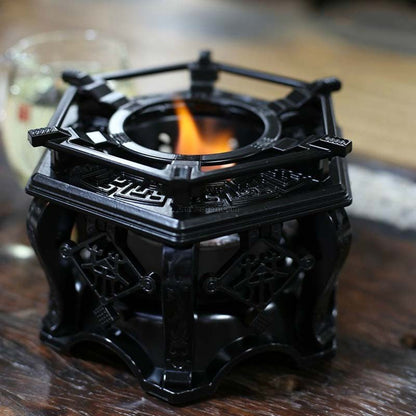 Tea Warmer Alcohol Stove Aluminum Alloy Candle Heater