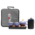 Travel Tea Set Portable Kiln-Fired Teapot & 4 Cups