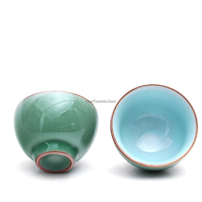 Travel Tea Set Portable Kiln-Fired Teapot & 4 Cups
