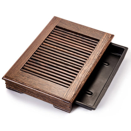 Gongfu Tea Tray Panga-Panga Wood Small Tea Board with Drainage