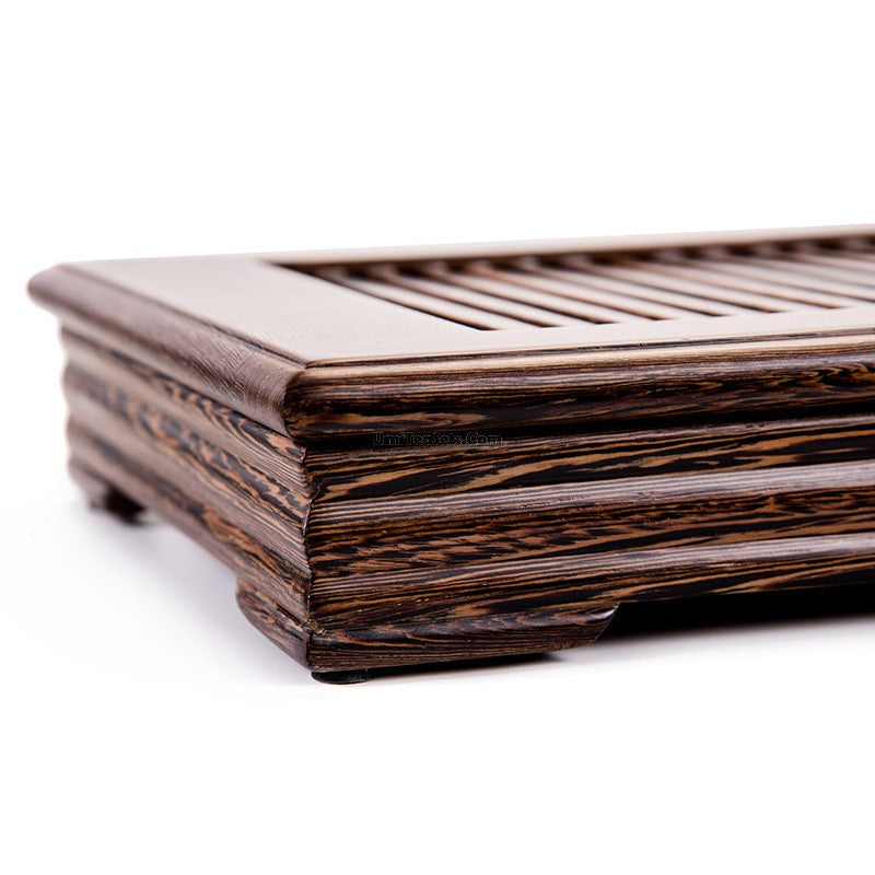 Gongfu Tea Tray Panga-Panga Wood Small Tea Board with Drainage