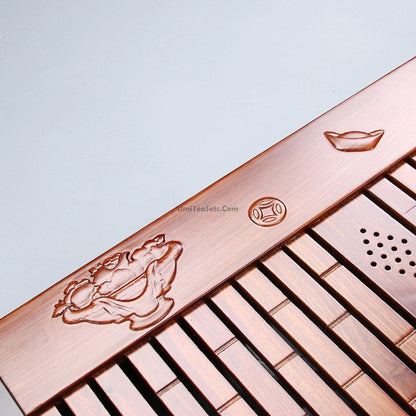 Rosewood Gongfu Tea Tray with Drainage – Large 58cm