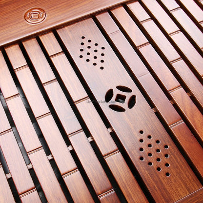 Rosewood Gongfu Tea Tray with Drainage – Large 58cm