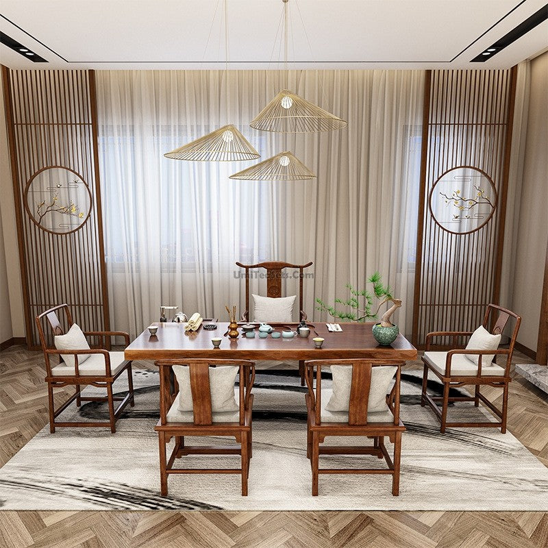 Gongfu Tea Table Set Solid Wood Heater Cabinet 3 Sizes