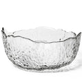 Glass Tea Washer Bowl Ice Block Style 1200ml Gongfu