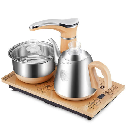 Smart Stainless Steel Teapot Set | Golden Induction Cooker