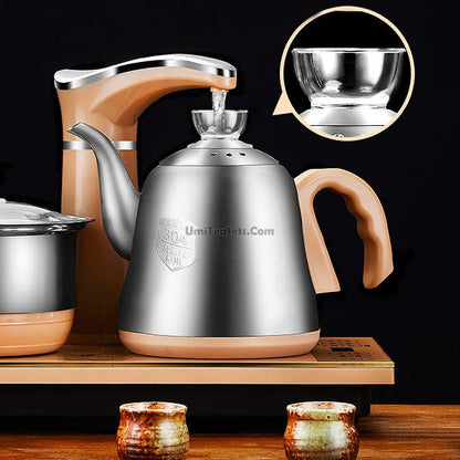 Smart Stainless Steel Teapot Set | Golden Induction Cooker