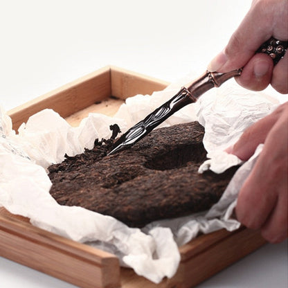 Puer Tea Knife Copper Bamboo Root Pu-erh Pry Tool