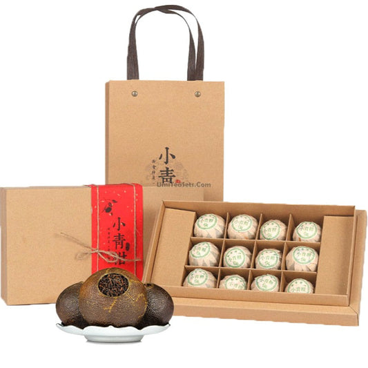 Puerh Tea Gift Set – Dried Tangerine Peel Pu-erh Tea Balls 12 Pieces
