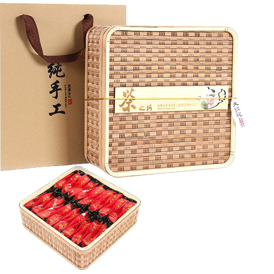 Ginseng Oolong Tea Gift Box Bamboo Weave 500g