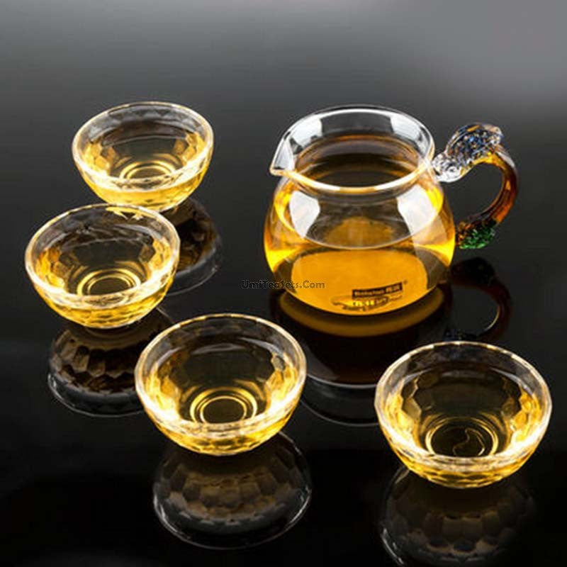 Dragon Handle Glass Fairness Cup 250ml Tea Pitcher