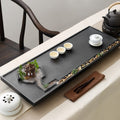 Tea Tray | Black Stone Zen Pavilion Brook Gongfu